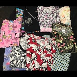 2x & 3x scrubs tops (10!!)